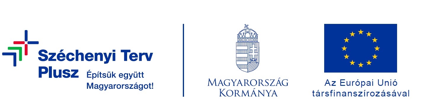 Széchenyi Terv Plusz kedvezményezetti infóblokk – a projekt az Európai Unió támogatásával, a magyar állam társfinanszírozásával valósult meg